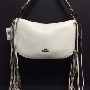 New with tags, Coach FRINGE CHELSEA CROSSBODY IN
PEBBLE LEATHER